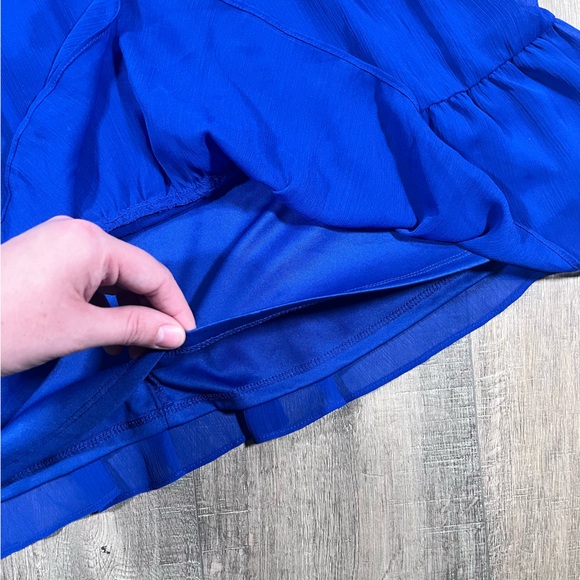 Disney Snow White and the Seven Dwarfs Blue Lace High Neck Dress - Picture 2 of 11